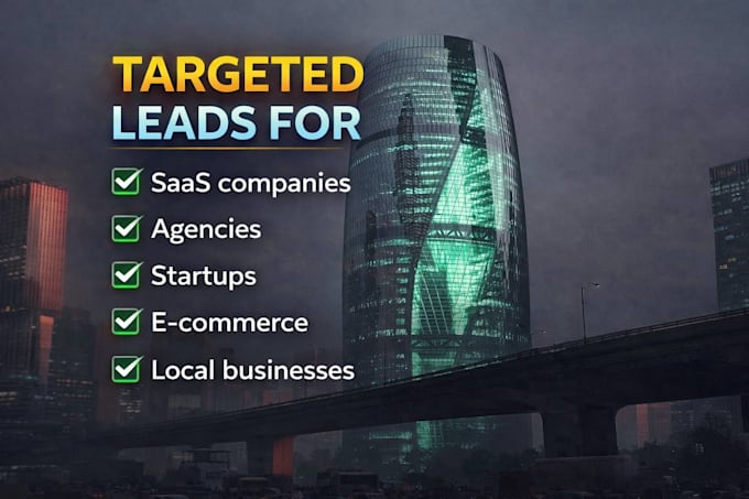 build a targeted b2b email list for lead generation
