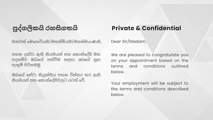 translate sinhala to english manually and professionally