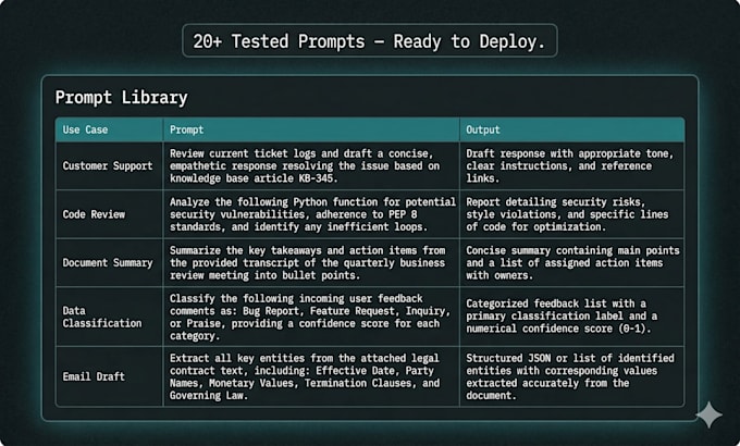 build custom llm prompt systems and ai workflows for your dev team