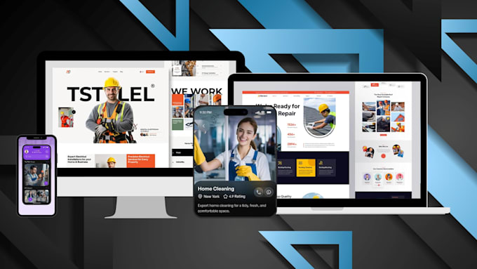 build contractor, construction, roofing, hvac, electrician, painting website