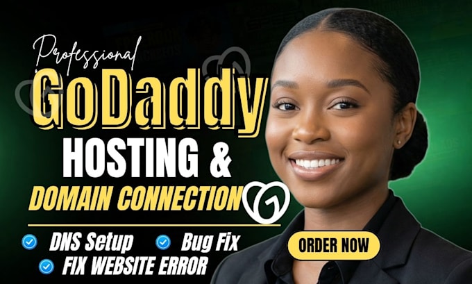 set up godaddy domain dns hosting or sales funnel and fix godaddy website errors