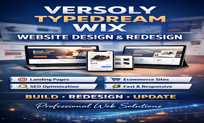 versoly typedream wix website design redesign update landing page ecommerce