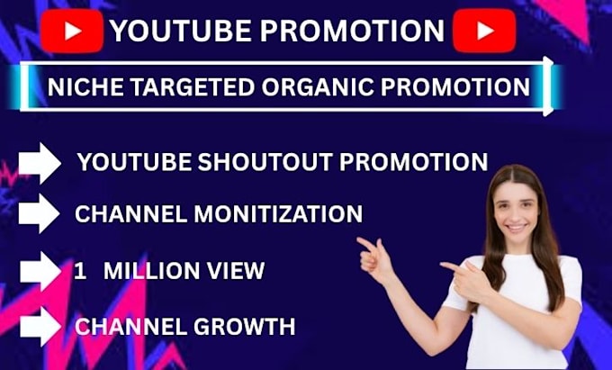 do organic youtube promotion to reach out to 1 million views