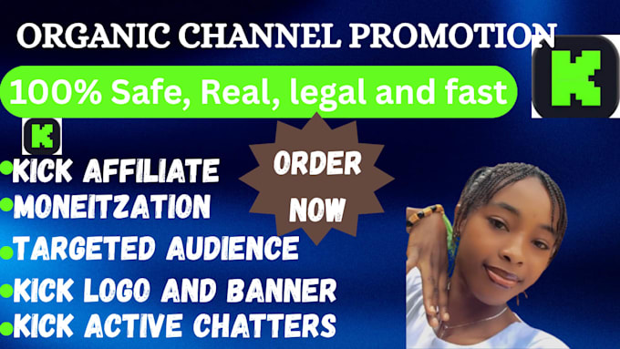 promote your kick stream to real and active viewers