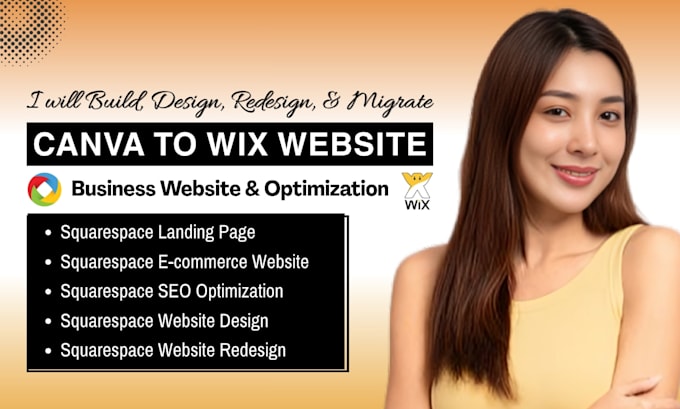 redesign, design, migrate your canva to wix website webador webflow weebly duda