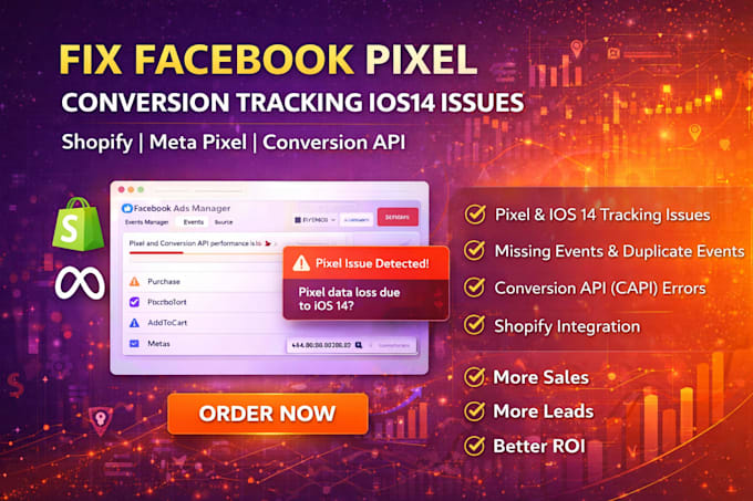 fix facebook pixel conversion tracking ios14 issues shopify meta pixel setup