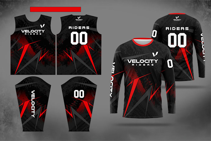 jersey mockup design and pattern layout for sublimation