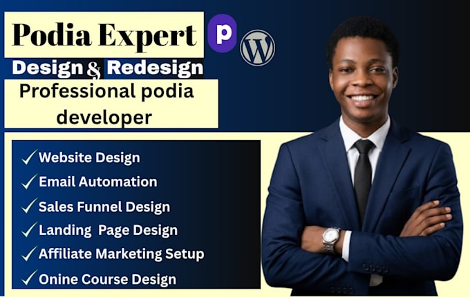 do wordpress website, wordpress clinic website, wordpress landingpage, podia