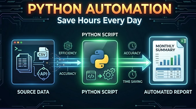 create python scripts for data automation and processing