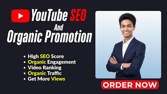 do youtube SEO and organic promotion to rank your videos