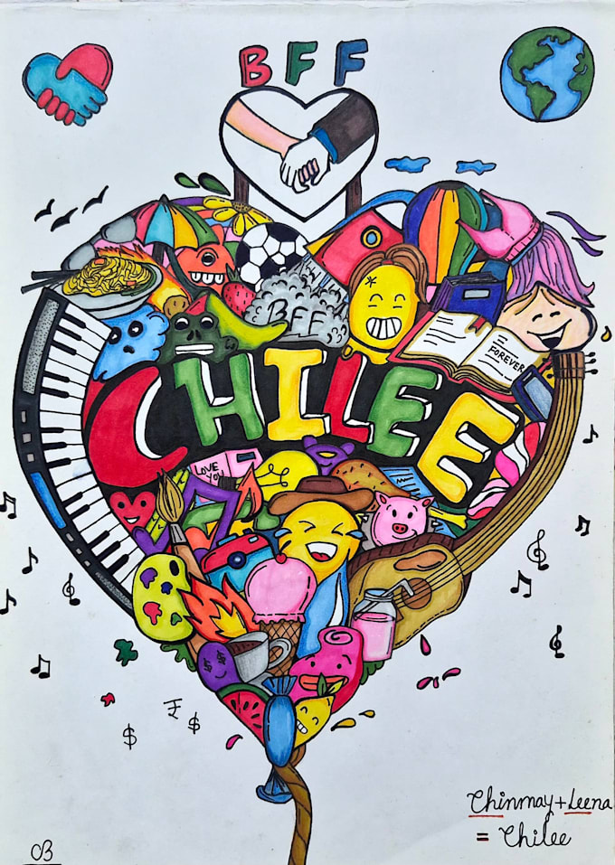 make hand drawn doodle artwork based on your topic