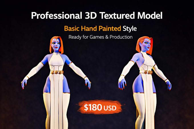 create professional stylized 3d characters for games