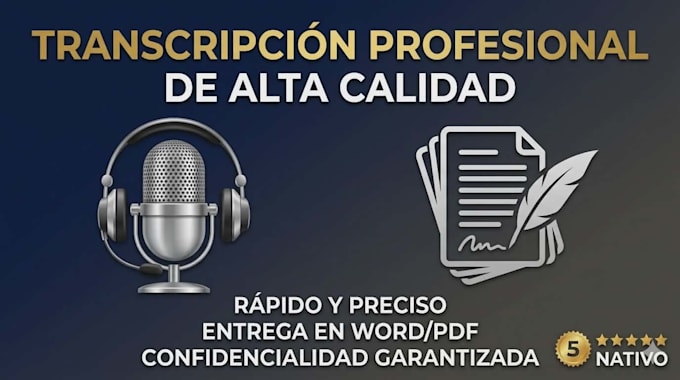 transcripciones rápidas y bien hechas