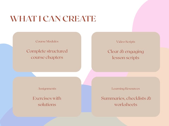 write elearning course content and scripts