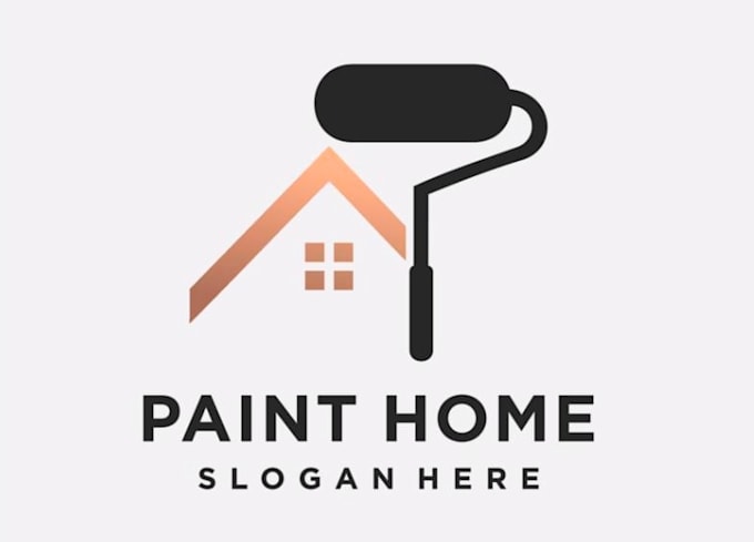 make an modern custom painting logo for your brand