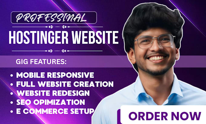 build hostinger website design redesign wordpress full stack development website