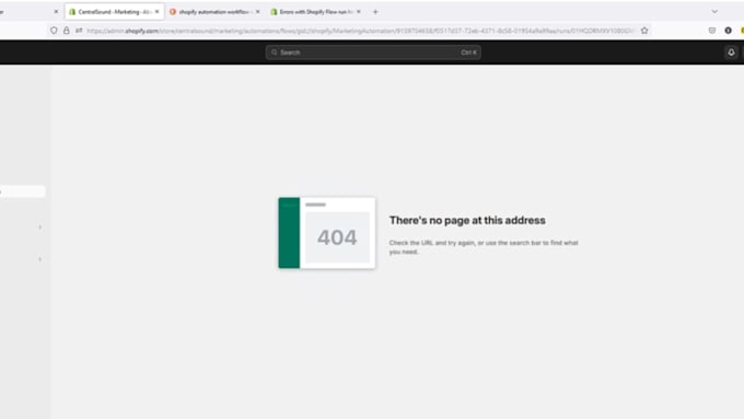 fix shopify 404 error and broken link fast