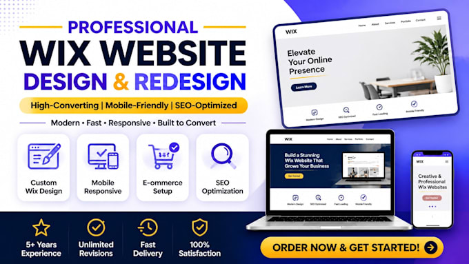 build wix website, wix website design and redesign, wix, wix website development