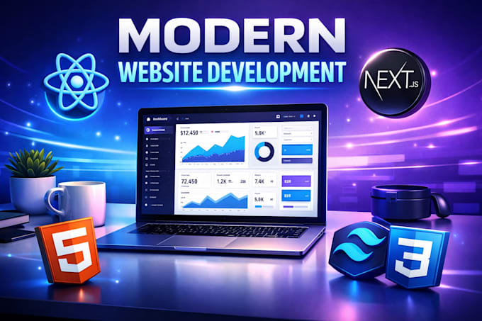 build a modern website using react, next js
