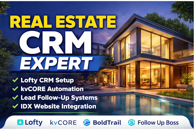 setup lofty CRM lofty website lofty newsletter, and lead follow up system