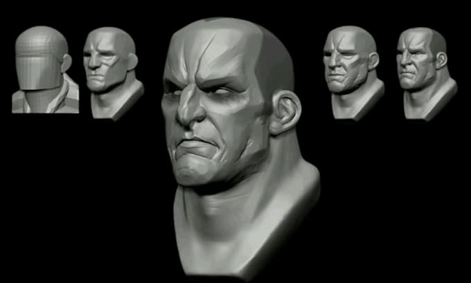 redesign 3d file, stl scan cleanup, split, slice 3d face, head, 3mf for 3d print