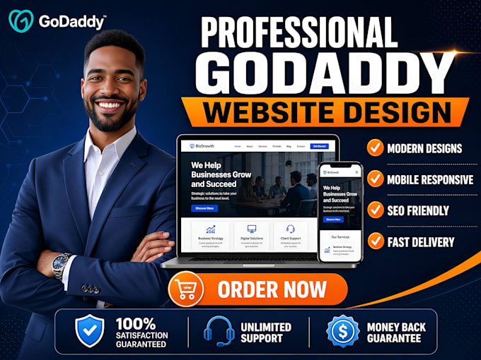 build a responsive godaddy ecommerce store and landing page