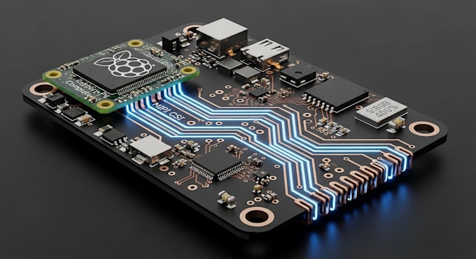 design small pcb for embedded vision systems, mipi csi, and raspberry pi