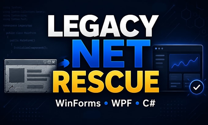 rescue your legacy c sharp net winforms or wpf application
