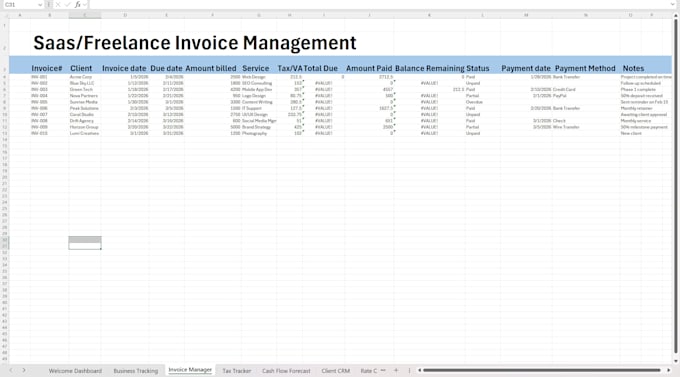 create custom excel spreadsheets for your business
