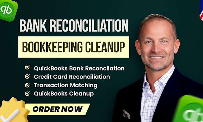 fix quickbooks bank reconciliation errors and do clean up bookkeeping