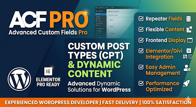 build a custom wordpress website using acf pro and custom post type cpt