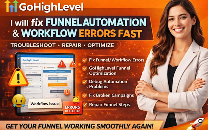 fix gohighlevel funnel automation form integrations and workflow errors fast