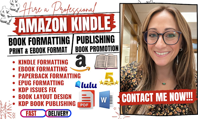 book formatting for amazon KDP, paperback formatting, kindle ebook formatting