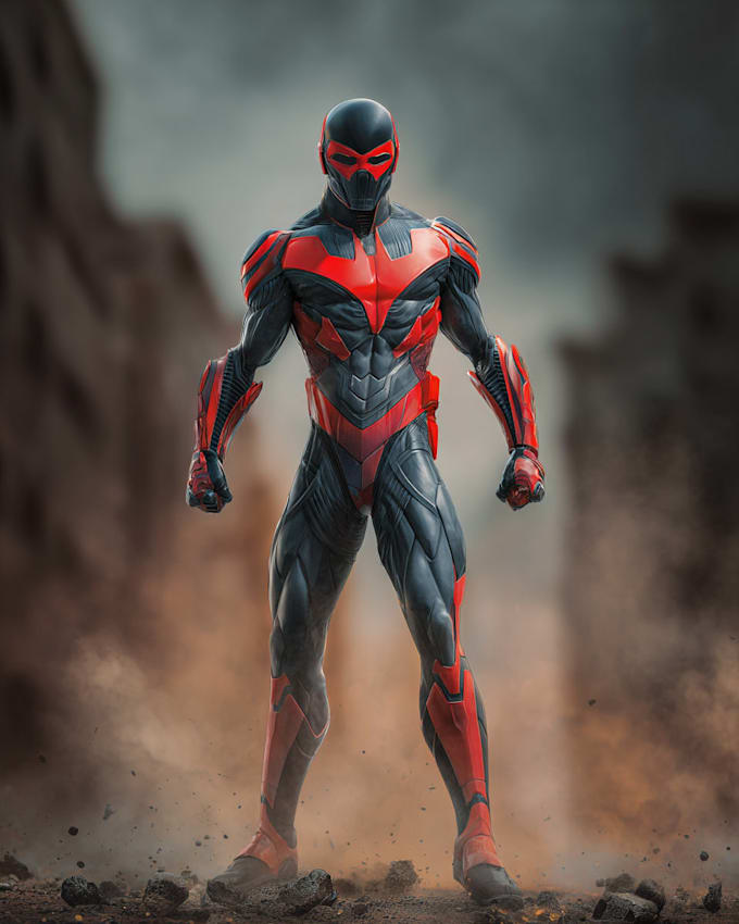 design your unique superhero comic book character