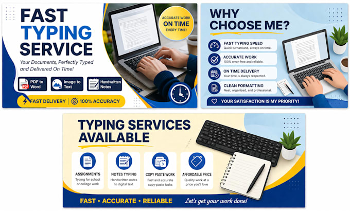 do typing work fast