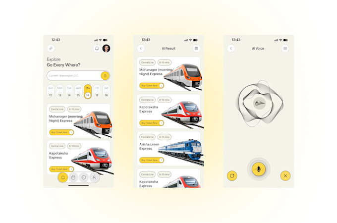 Modern and user friendly mobile app ui ux in figma by Uinaeem | Fiverr