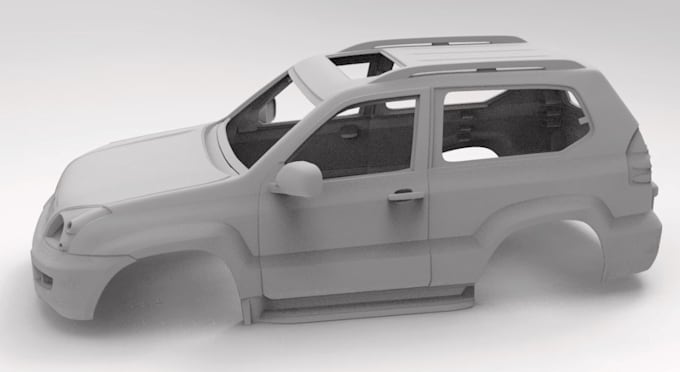 create blender rc prototypes, reverse engineer rc parts, automotive cad models,