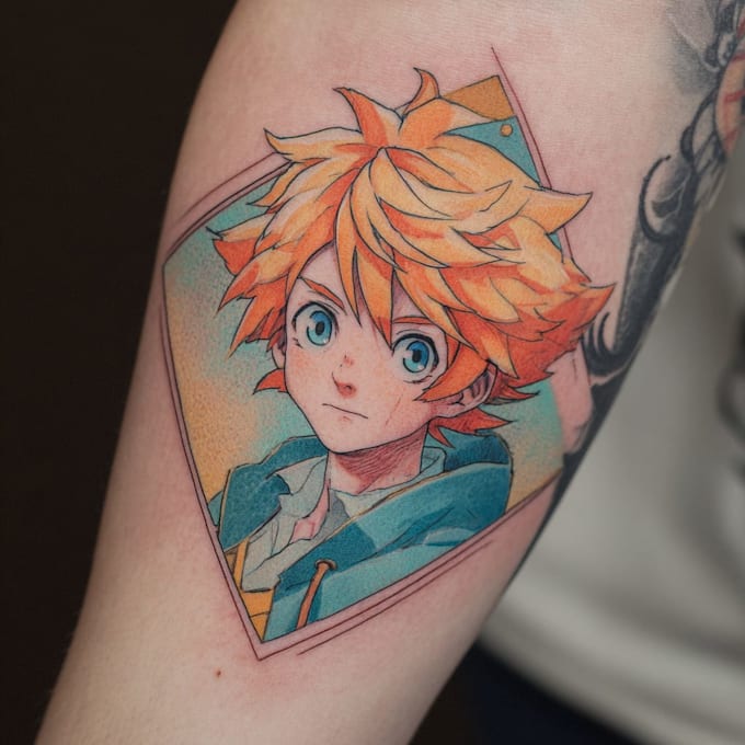 draw anime tattoo design