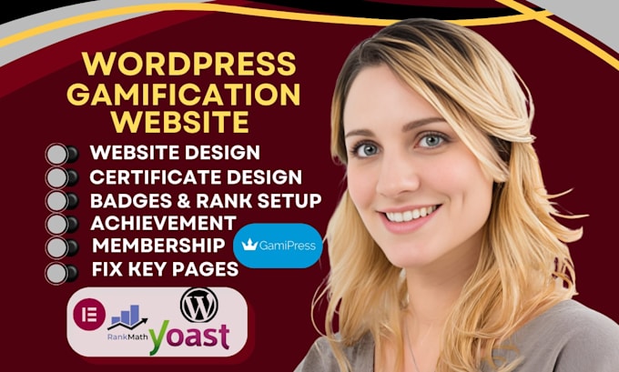 setup gamipress wooreward loyalty reward memberpress wordpress website design
