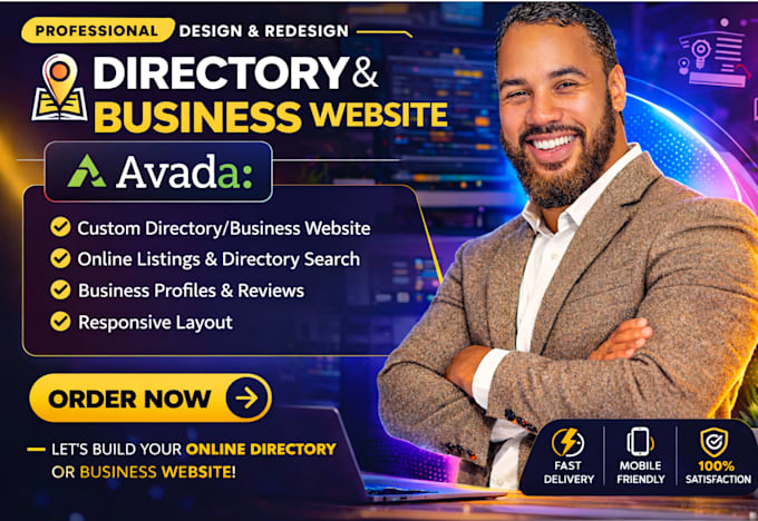 build responsive directory or business website using avada, avada customization