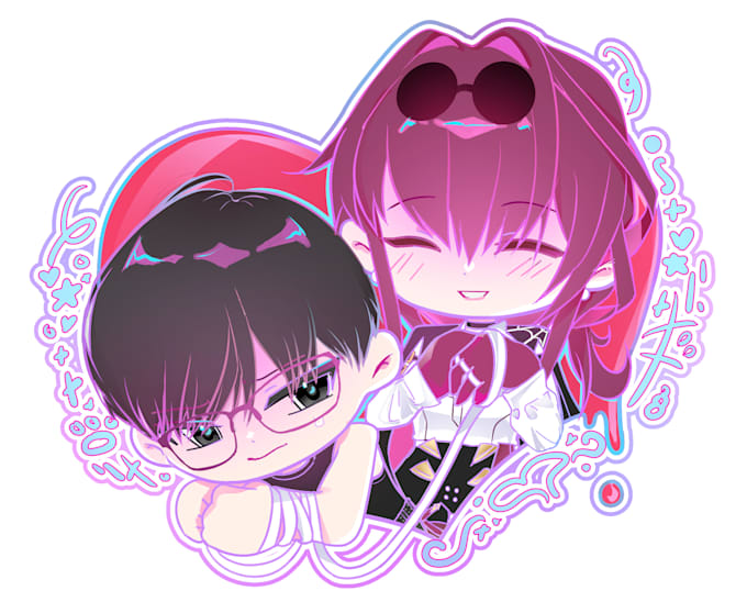 draw your oc or yumeship as cute chibi art