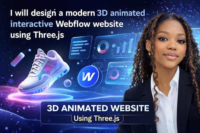 develop scroll and interactive 3d website and 3d product animation