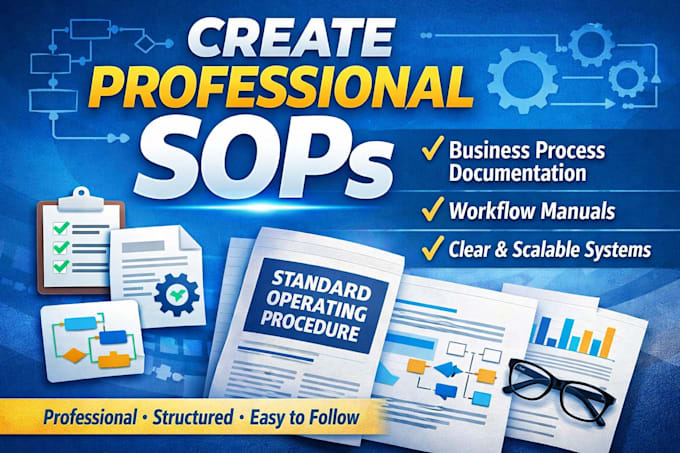 write sops, workflow manuals, business process documentation