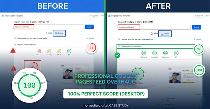 do wordpress pagespeed optimization and fix core web vitals