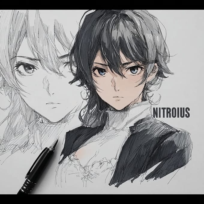 draw anime character illustration