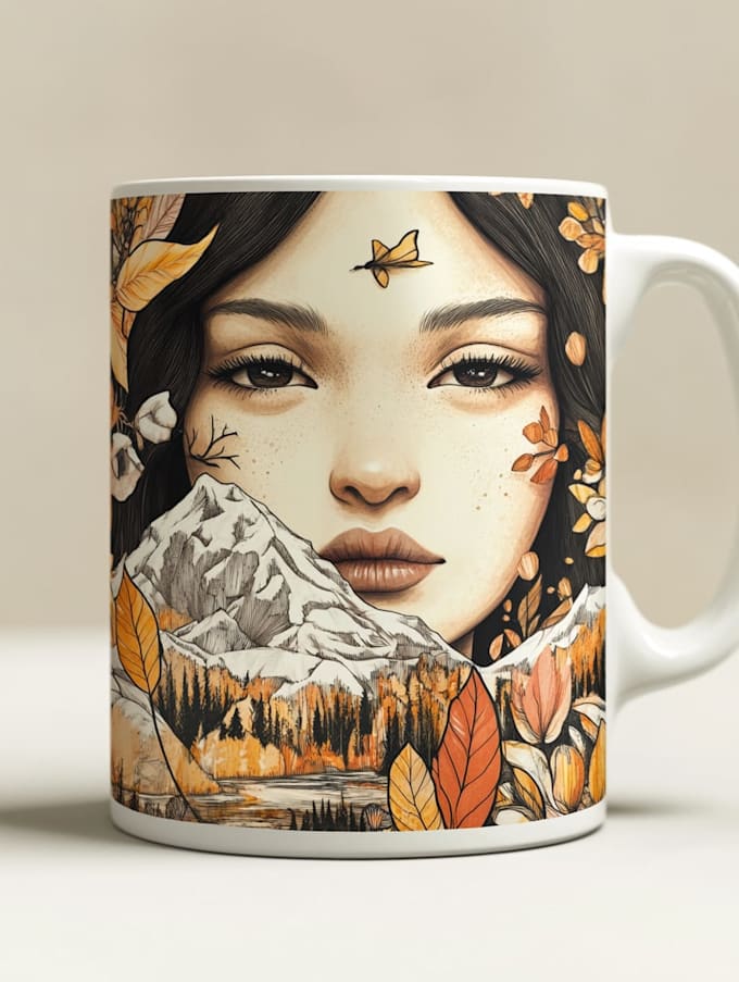 design awesome custom mug design