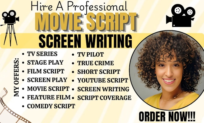 write movie script feature film script screenplay comedy script animation series