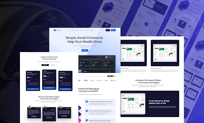 Design de figma, ui/ux de site web em figma, landing page em figma ...