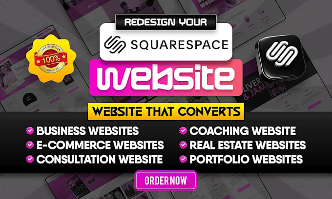 redesign squarespace website, square redesign and squarespace website redesign