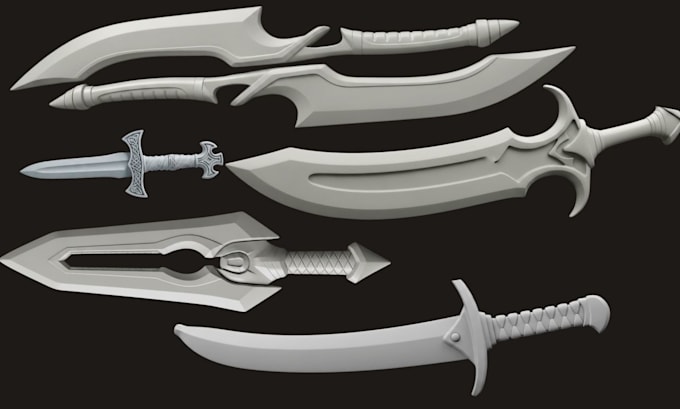 do 3d sword, 3d weapon, 3d printable sword stl file, cosplay props cosplay sword